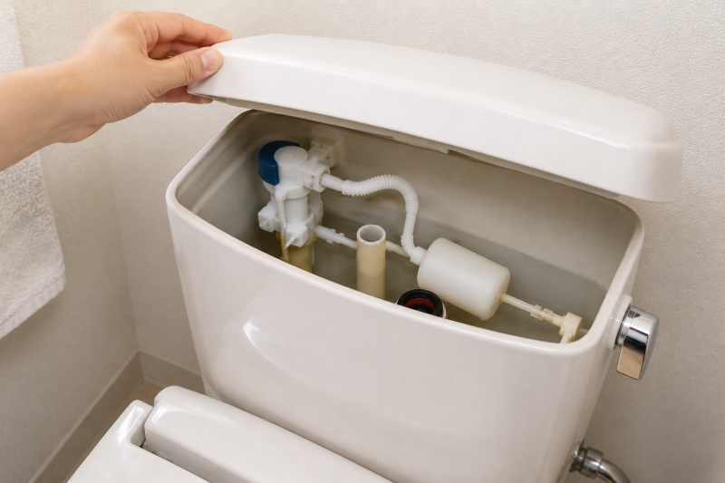 トイレのタンク内部