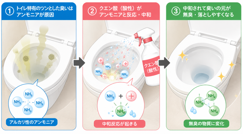 トイレ掃除におけるアンモニア臭の対策