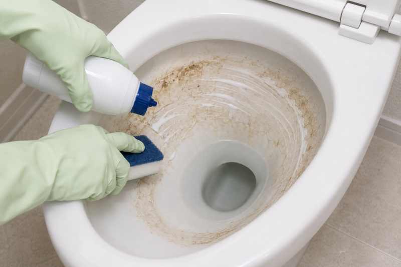トイレ用クレンザーで掃除