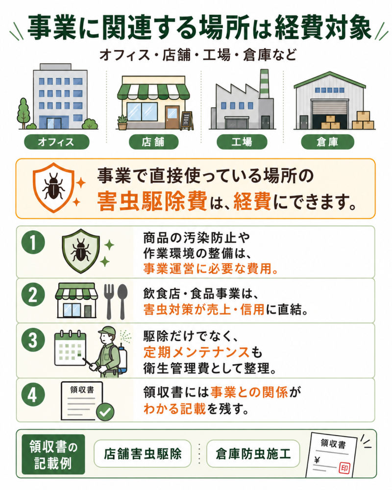 事業関連の場所は経費対象