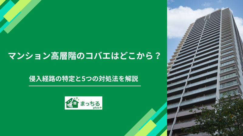 マンション高層階のコバエはどこから？侵入経路の特定と5つの対処法を解説