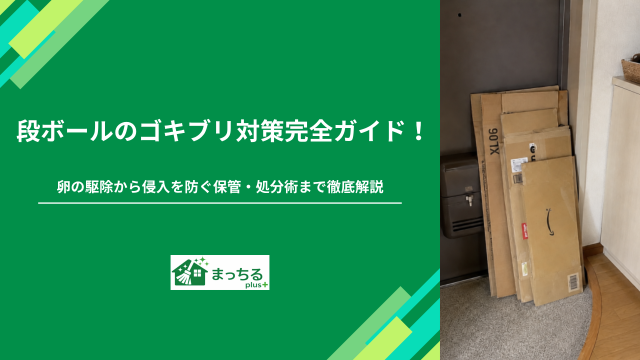 段ボールのゴキブリ対策完全ガイド！卵の駆除から侵入を防ぐ保管・処分術まで徹底解説