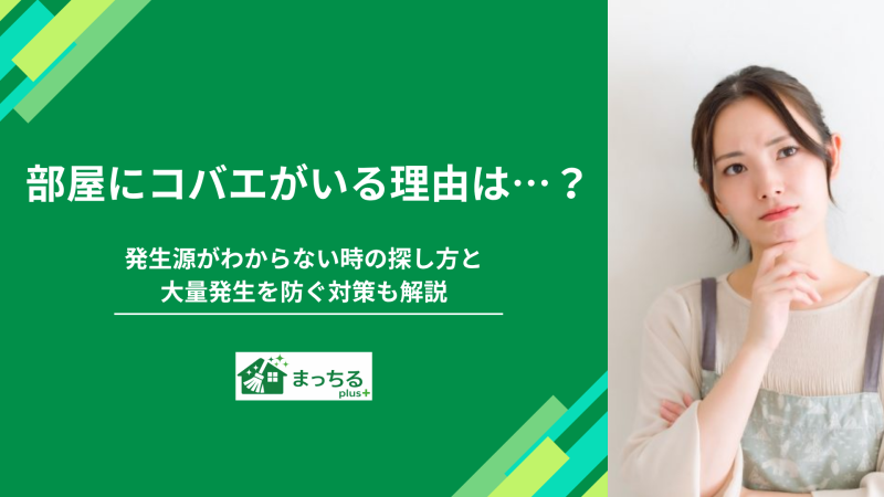 部屋にコバエがいる理由は…？発生源がわからない時の探し方と大量発生を防ぐ対策も解説