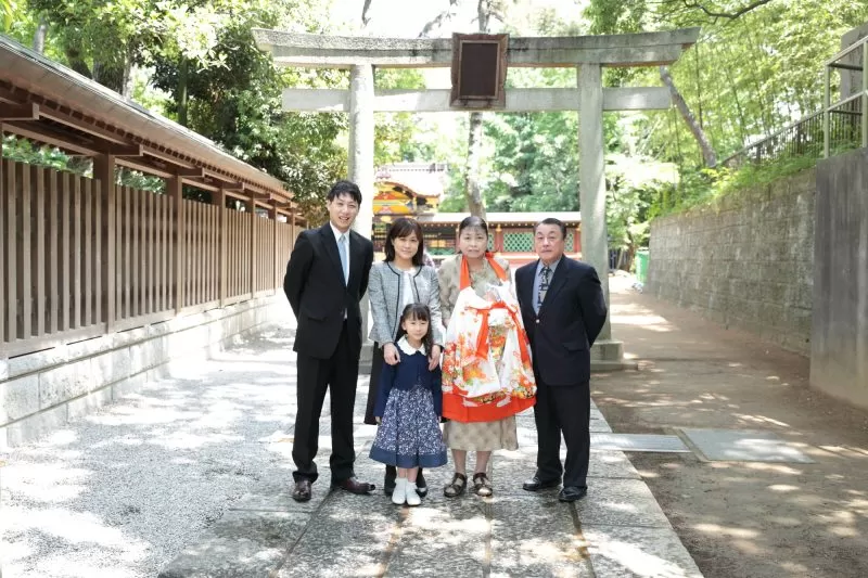 お宮参りの写真撮影