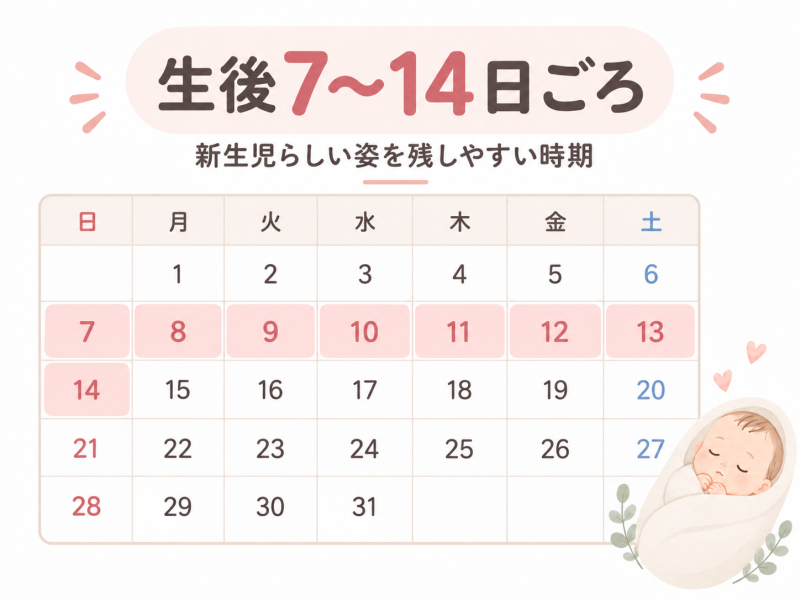 生後7～14日ごろ/ニューボーンフォト